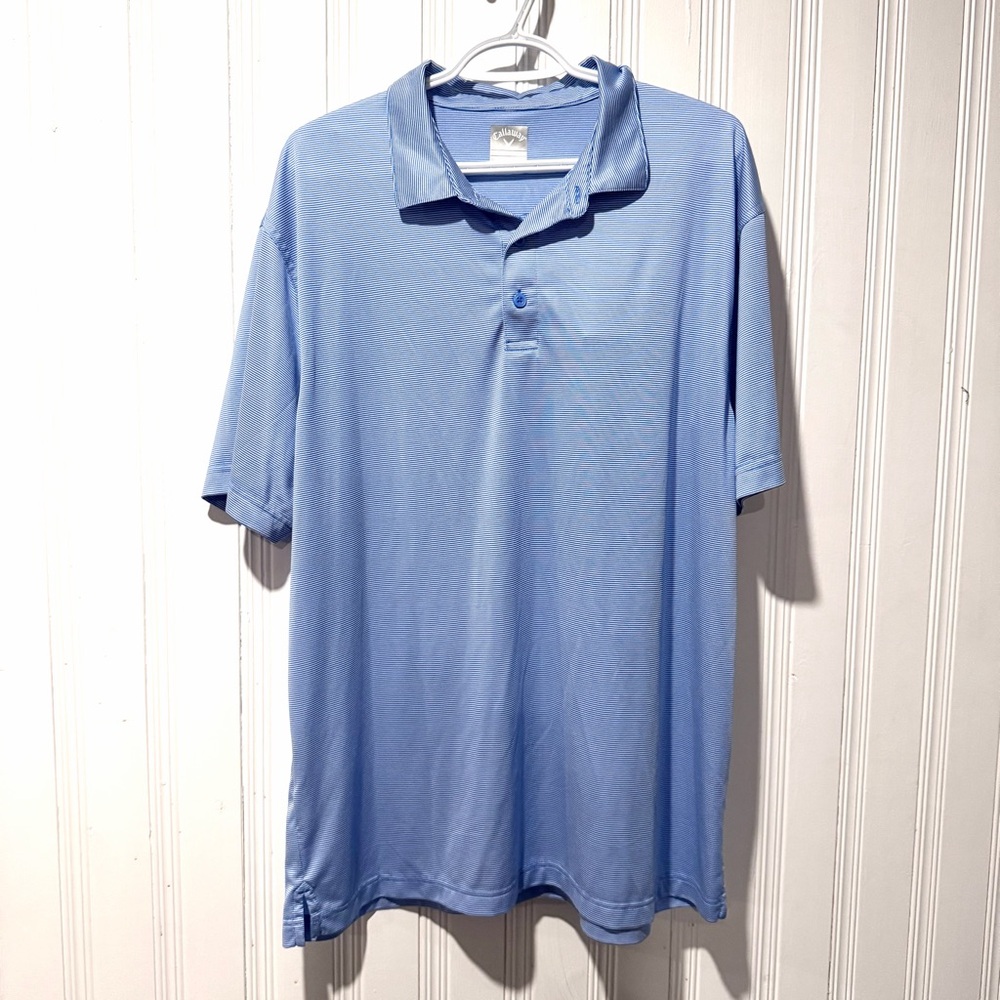TWO 2️⃣ Callaway Light Blue Men's Polo Shirt Golf XL